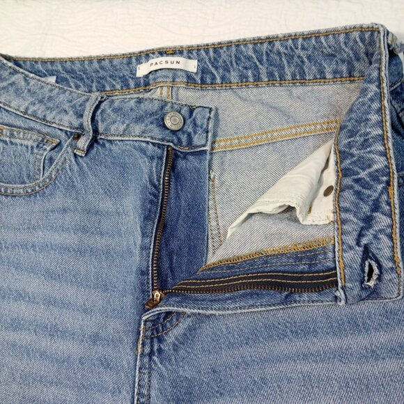 Pacsun Mom Jeans Size 27 Classic Fit Womens Medium Wash High-Waisted - Picture 3 of 12